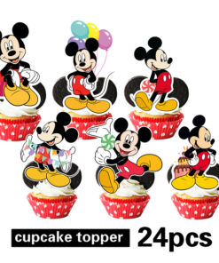 Διακοσμητικά Τούρτας & Cupcakes Mickey Mouse  – 25 τεμ