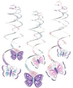 Διακοσμητικά Οροφής Swirls Πεταλούδες (6 τεμ)
