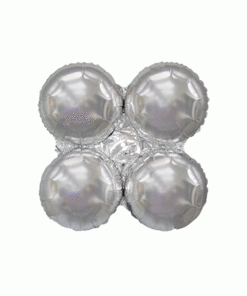 Φοιλ Μπαλόνι Βάση Ασημί Balloons Holder Silver –