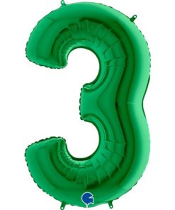 Μπαλόνι Αριθμός 3 Πράσινο100 cm