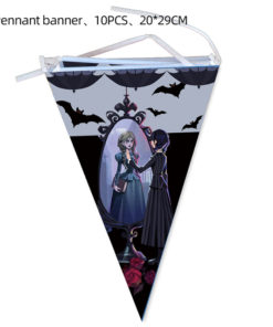 Σημαιάκια – Banner Wednesday Addams Window (10τμχ)