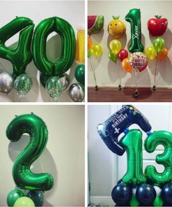 Μπαλόνι Αριθμός 2 Πράσινο100 cm