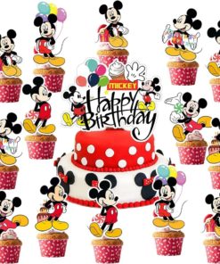 Διακοσμητικά Τούρτας & Cupcakes Mickey Mouse  – 25 τεμ