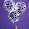 Μπαλόνια Διάφανα με Κονφετί Νυχτερίδες