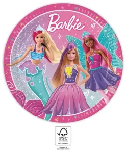 Πιάτα Φαγητού Barbie Fantasy (8 τεμ)