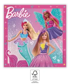 Χαρτοπετσέτες Barbie Fantasy (20 τεμ)