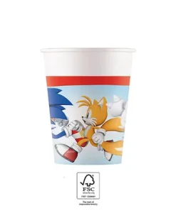 Ποτήρια Πάρτυ Sonic (8 τεμ)