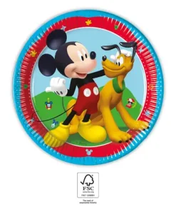 Χάρτινα Πιάτα Γλυκού Mickey Mouse (8 τεμ)