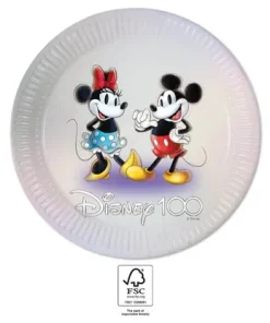 Χάρτινα Πιάτα Disney’s 100th Anniversary (8 τεμ)