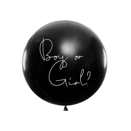 Boy or Girl Gender Reveal Balloon Με Μπλε Κομφετί