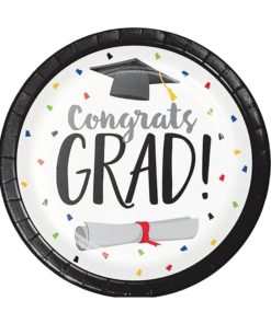 Πιάτα Xάρτινα Graduation Fun Congrats (8 Tεμάχια)