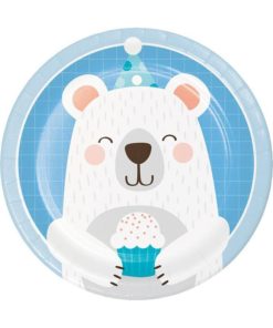 Πιάτα Μικρά “Birthday Bear” (8 τεμάχια)
