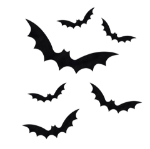 Διακοσμητικές 3D Νυχτερίδες Halloween Πάρτι – 12 τμχ.
