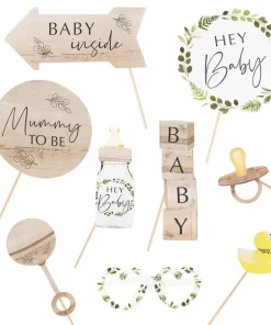 Photo Booth Props – Baby Shower – Botanical