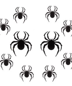 Αράχνες Αυτοκόλλητες Μαύρες 3D – 10 τμχ.
