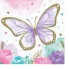 Xαρτοπετσέτες Mικρές Butterfly Shimmer (16 Tεμάχια)