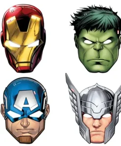 Χάρτινες Μάσκες Mighty Avengers (6 τεμ)