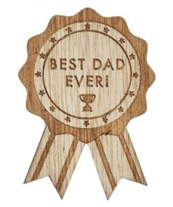 Ξύλινη Κονκάρδα Best Dad Ever Father’s Day