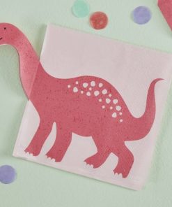 Χαρτοπετσέτες Ροζ Δεινόσαυρος /Pink Pop Out Dinosaur / 16 τεμ