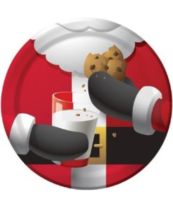 Πιάτα Μεγάλα “Santa Scenes” (8 τεμάχια)