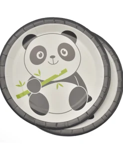 Πιάτα Χάρτινα Γλυκού Panda (10 τμχ)