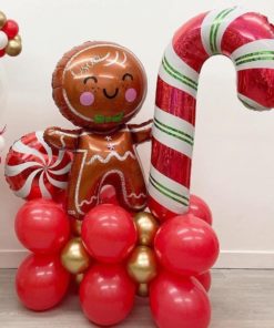 Red Gingerbread Candy Tower