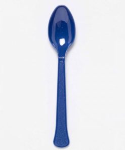 Κουταλάκια Πλαστικά Μπλε – Blueberry / 24 τεμ