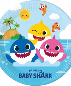 Χάρτινα Πιάτα Φαγητού – Baby Shark 8τμχ