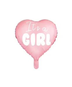 Μπαλόνι Καρδιά ροζ “It’s a girl”