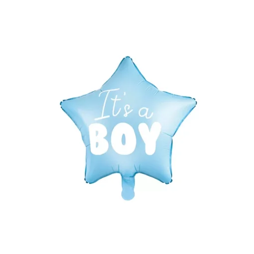 Μπαλόνι αστεράκι σιέλ “It’s a boy”