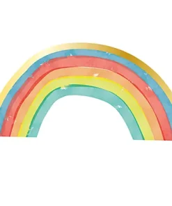 Σχηματικές Χαρτοπετσέτες Rainbow Party (16 Τεμ)